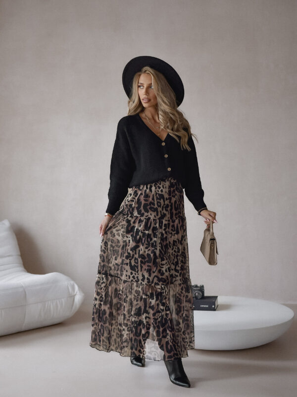 spódnica Boho - panterka jasna