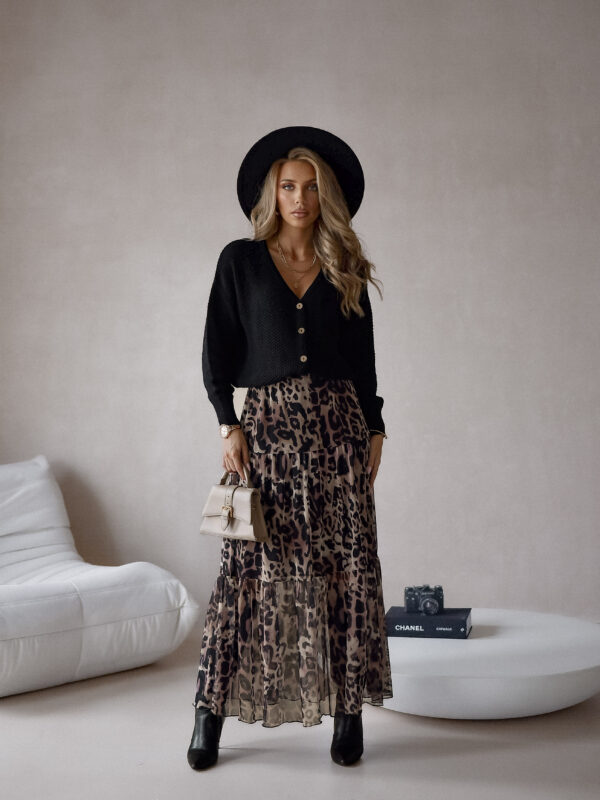 spódnica Boho - panterka jasna