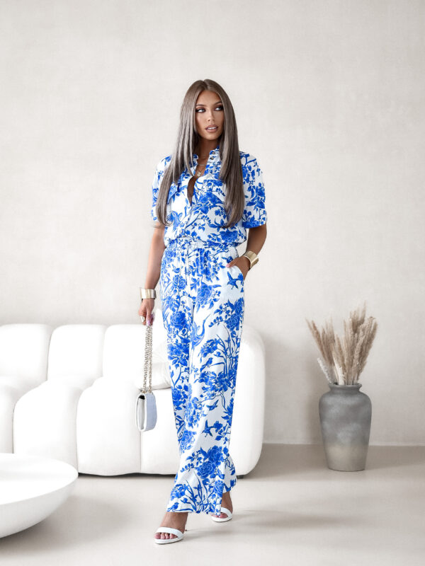 set Nava - print chaber ecru