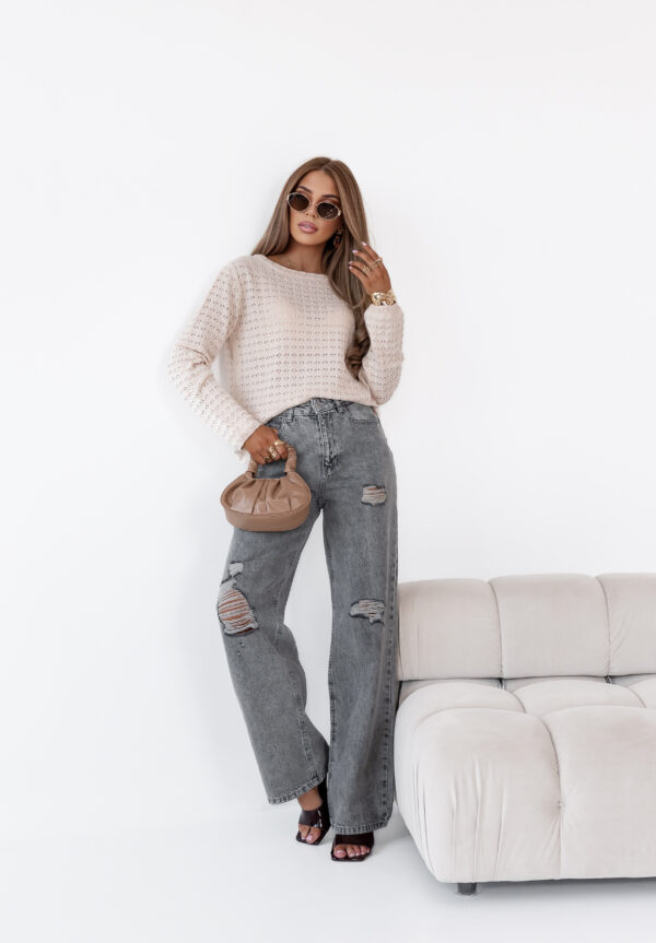 sweter Nancy - pudrowy beż