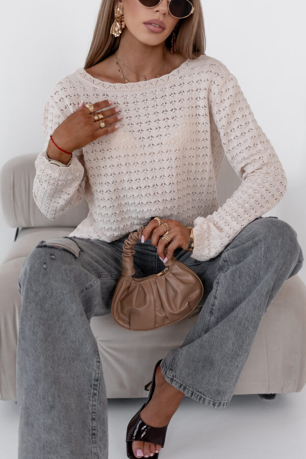 sweter Nancy - pudrowy beż