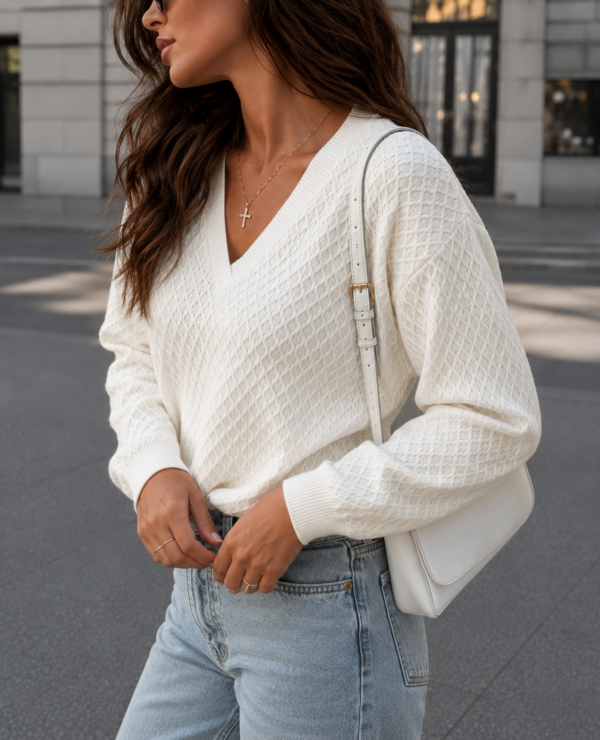 sweter Honey - ecru