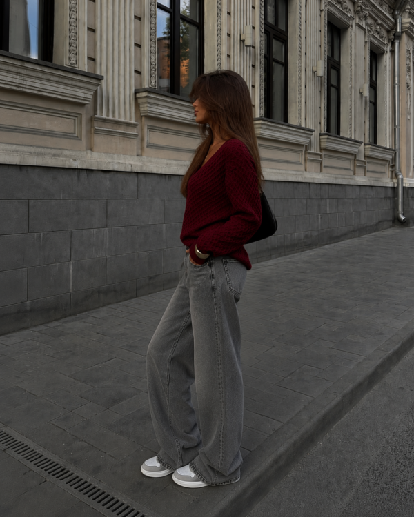 sweter Honey - bordo