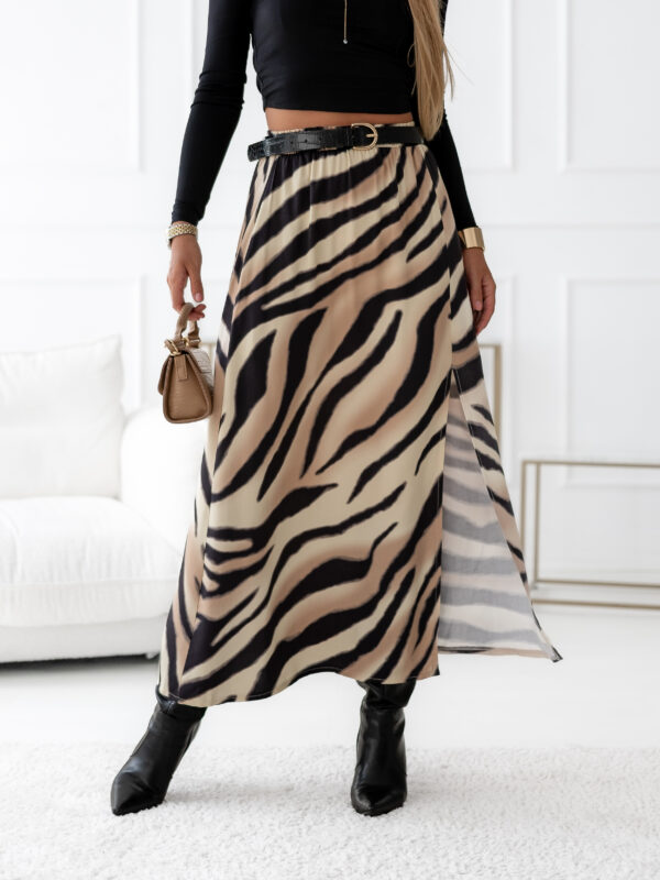 print zebra beż czerń