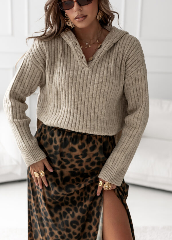 sweter Polly - średni beż