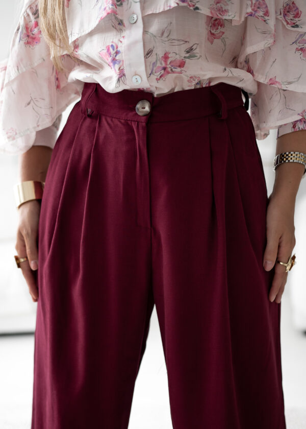 spodnie Classy - bordo