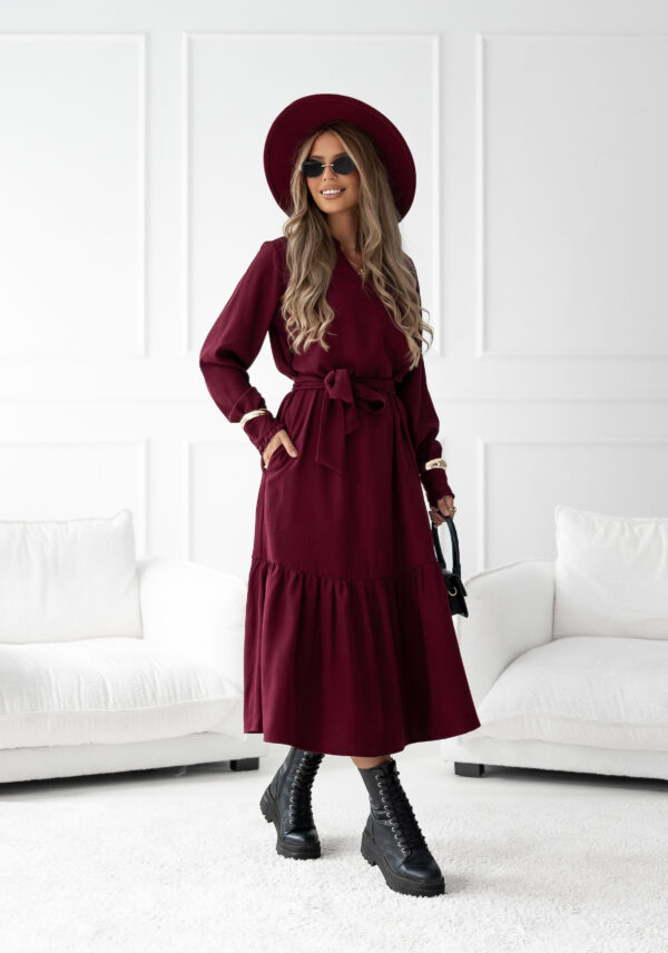 sukienka Anne - bordo