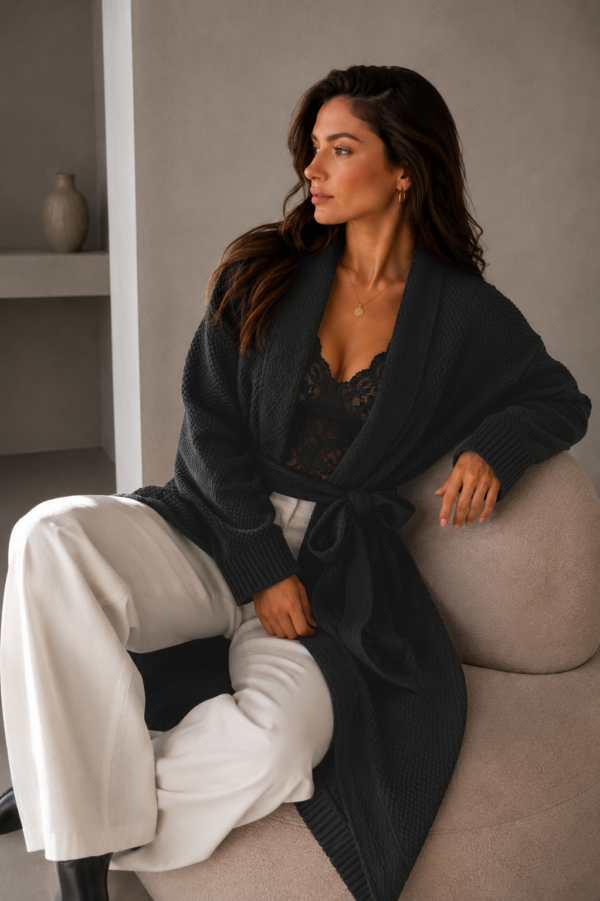 sweter Moss - czerń