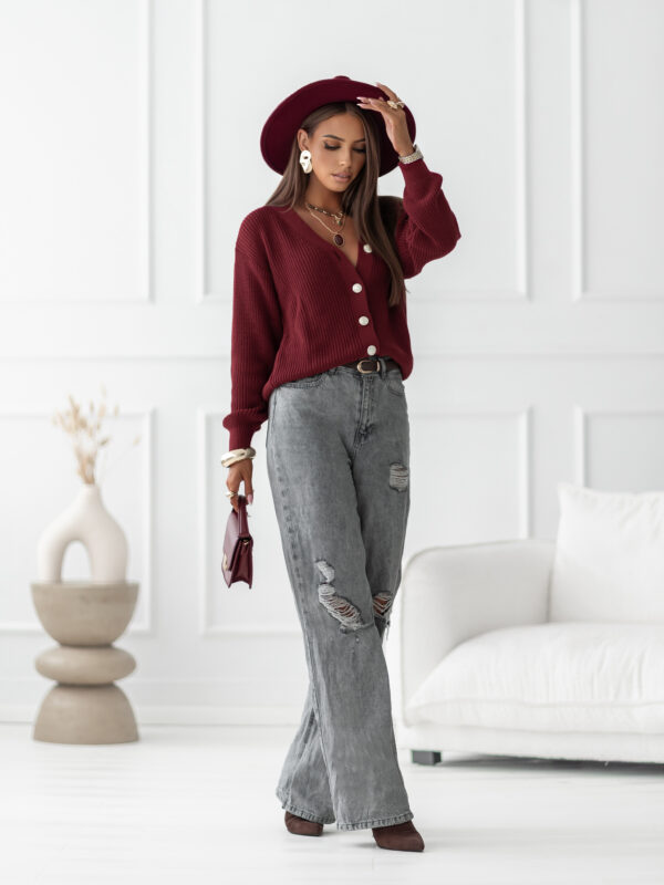 sweter Nelly - bordo