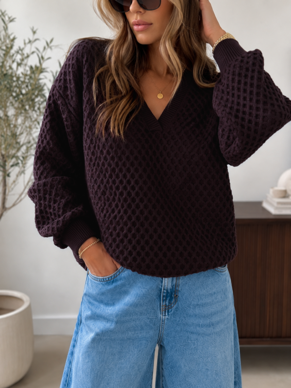 sweter Honey - czekolada
