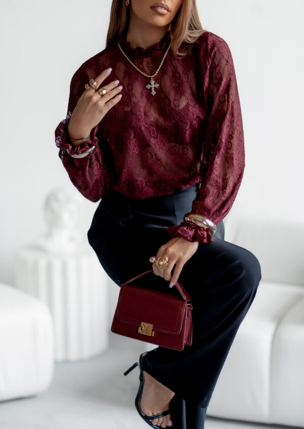 bluzka Femme - wzór 1 bordo