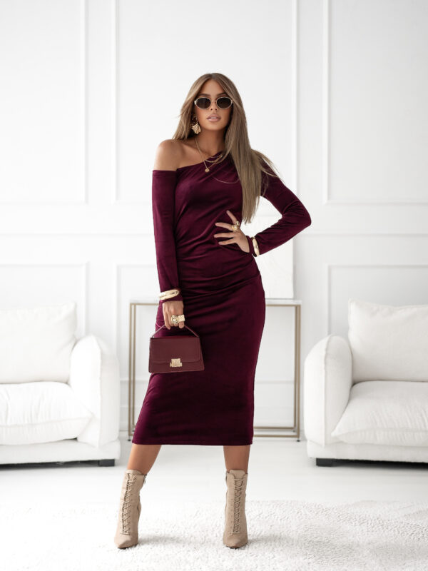 sukienka Valeria - bordo
