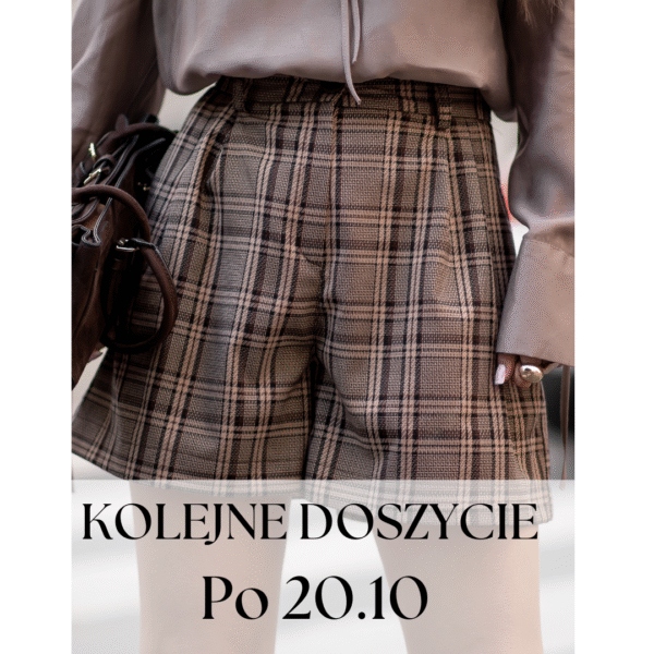 szorty Simple - kratka brąz - realizacja po 20.10.2025