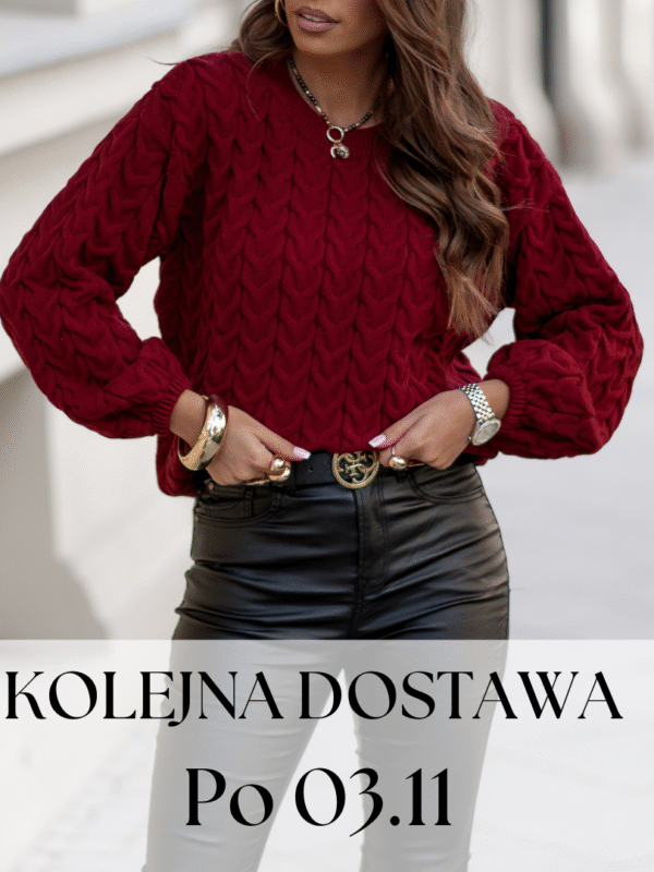 sweter Moody - bordo - realizacja po 03.11.2025