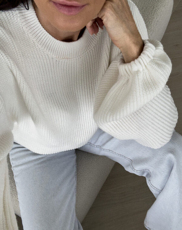 sweter Poppy - ecru