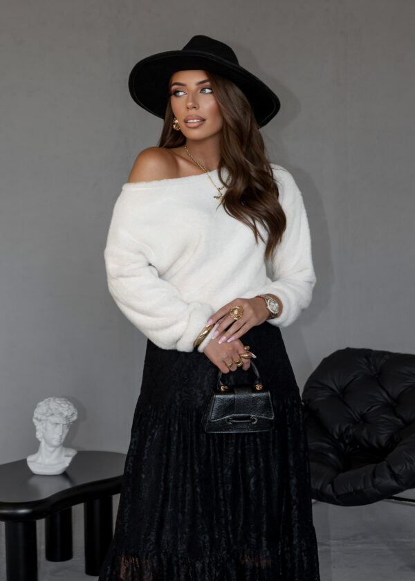 sweter Alpaka - ecru