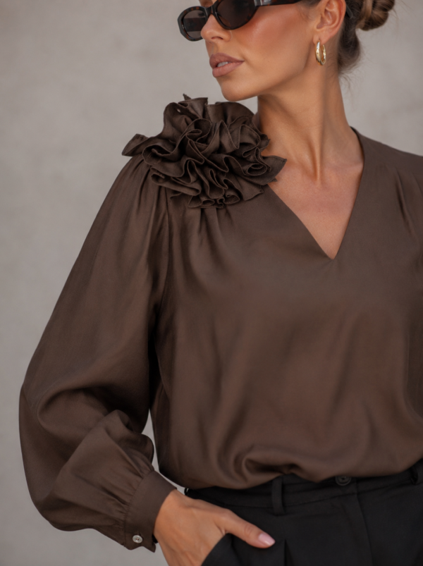 Bluzka Rose - brąz