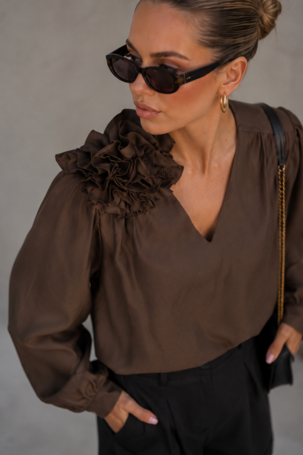 Bluzka Rose - brąz