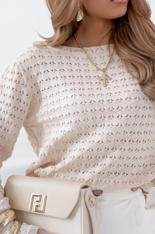 sweter Nancy - pudrowy beż