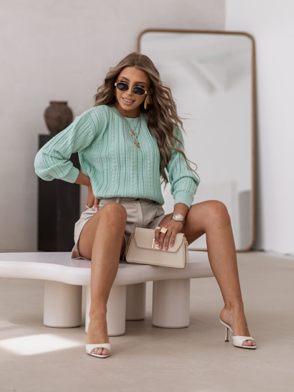 sweter Lizy - mięta
