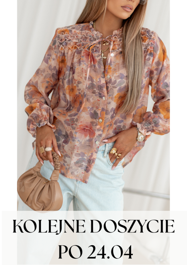 bluzka Celine - print pomarańcz fiolet - realizacja po 24.05.2026