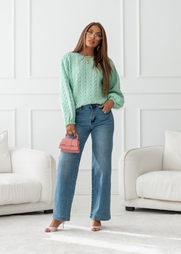 sweter Moody - mięta