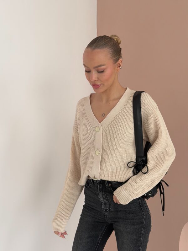 sweter Nelly - pudrowy beż