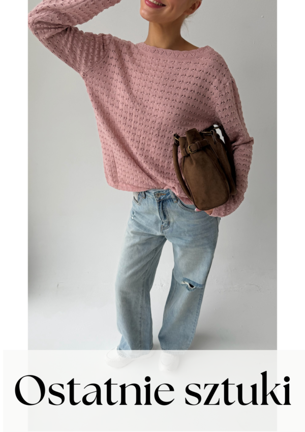 sweter Nancy - brudny róż