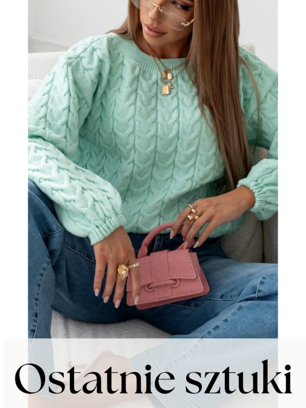 sweter Moody - mięta