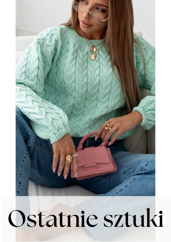 sweter Moody - mięta