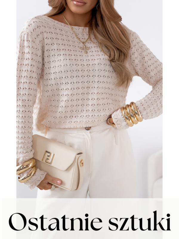 sweter Nancy - pudrowy beż