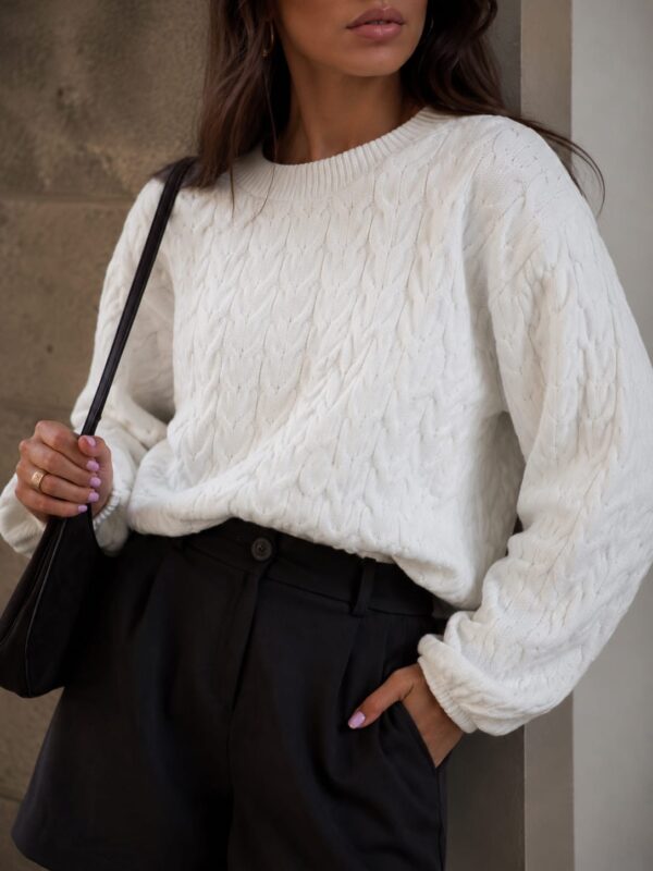 sweter Moody - ecru