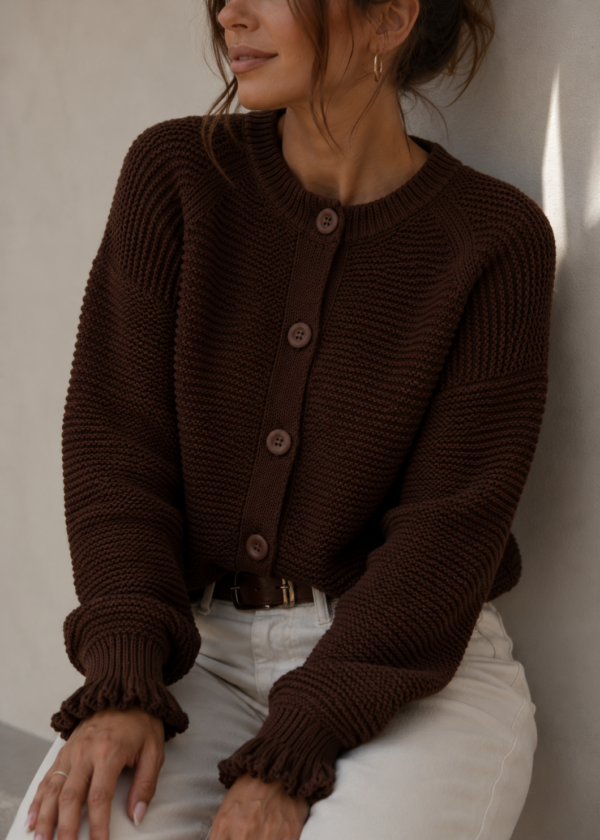sweter Gini - czekolada
