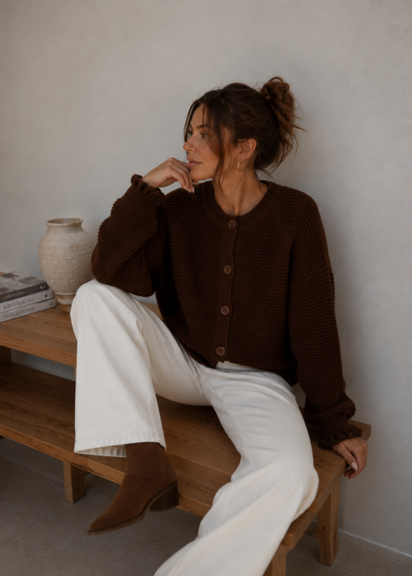 sweter Gini - czekolada