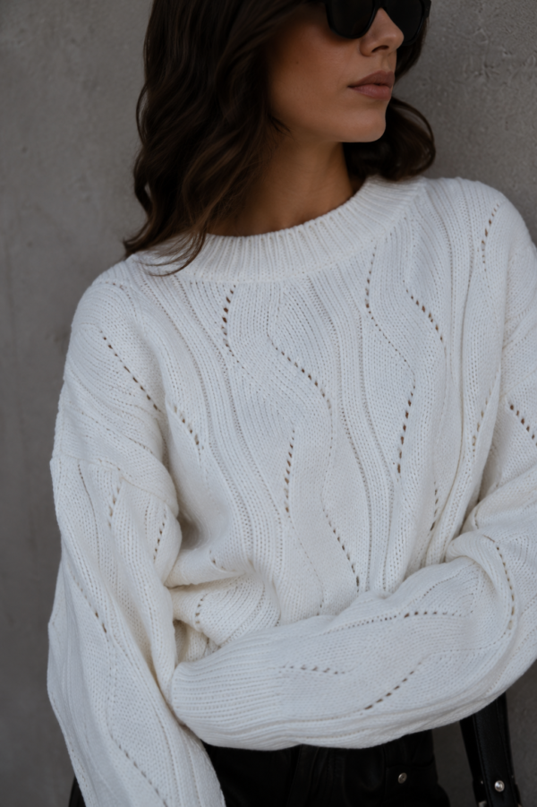 sweter Ivo - ecru