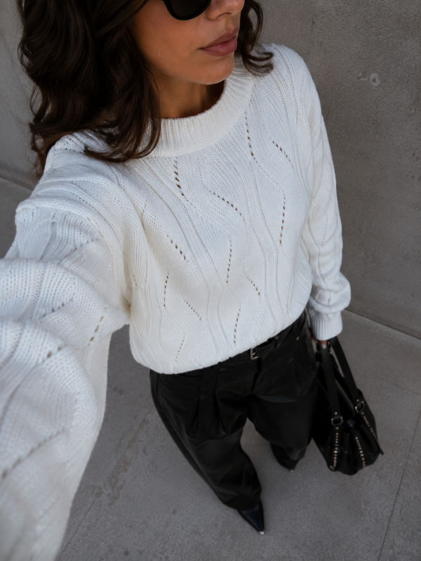 sweter Ivo - ecru