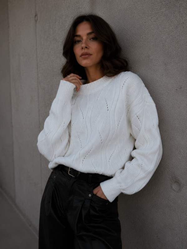 sweter Ivo - ecru