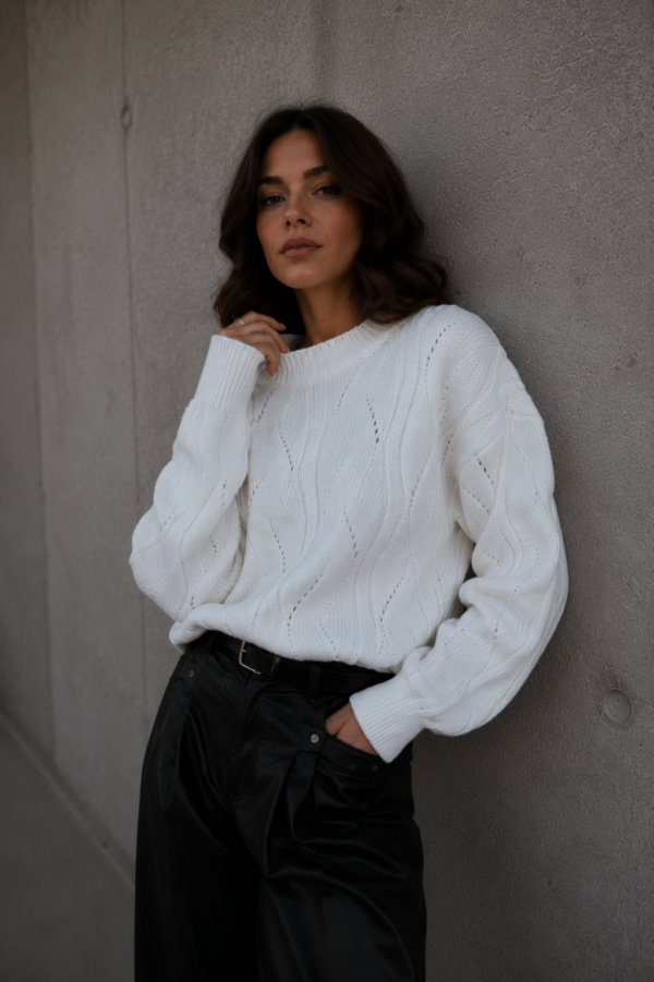 sweter Ivo - ecru