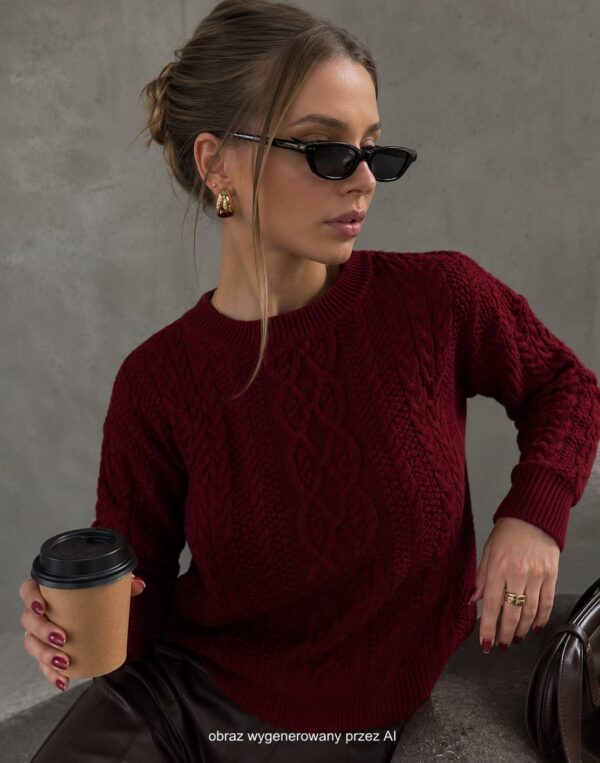 sweter Molly - bordo