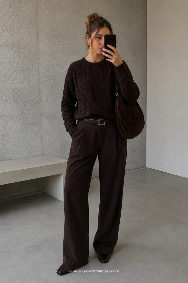 sweter Molly - czekolada