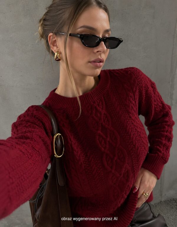 sweter Molly - bordo