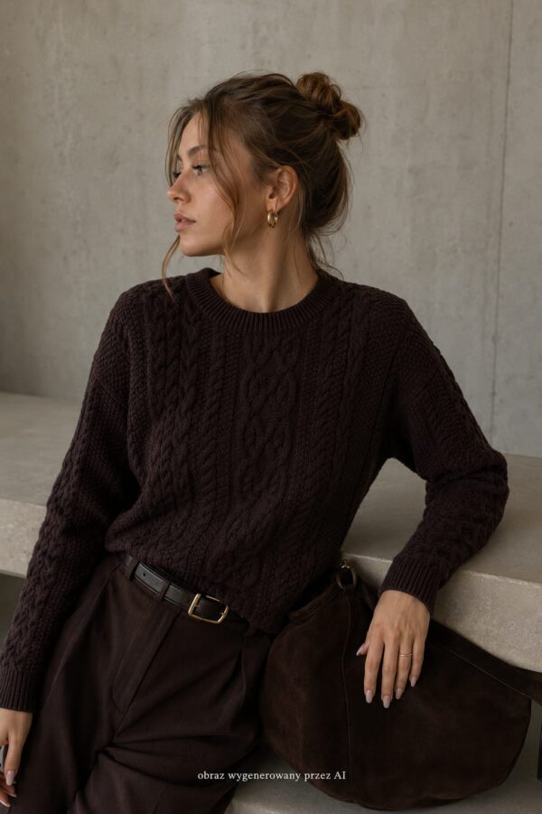 sweter Molly - czekolada