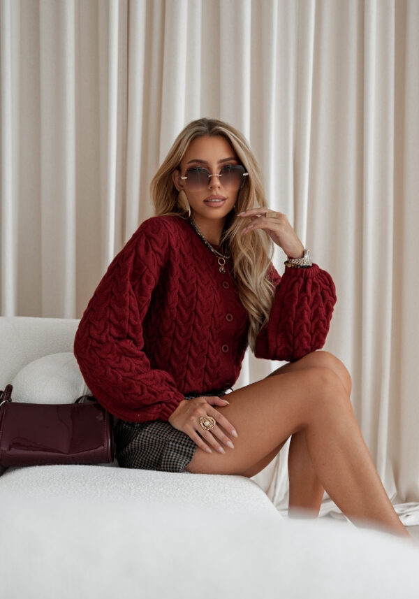 sweter Abby - bordo