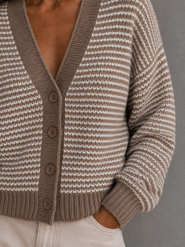sweter Duet - mokka ecru