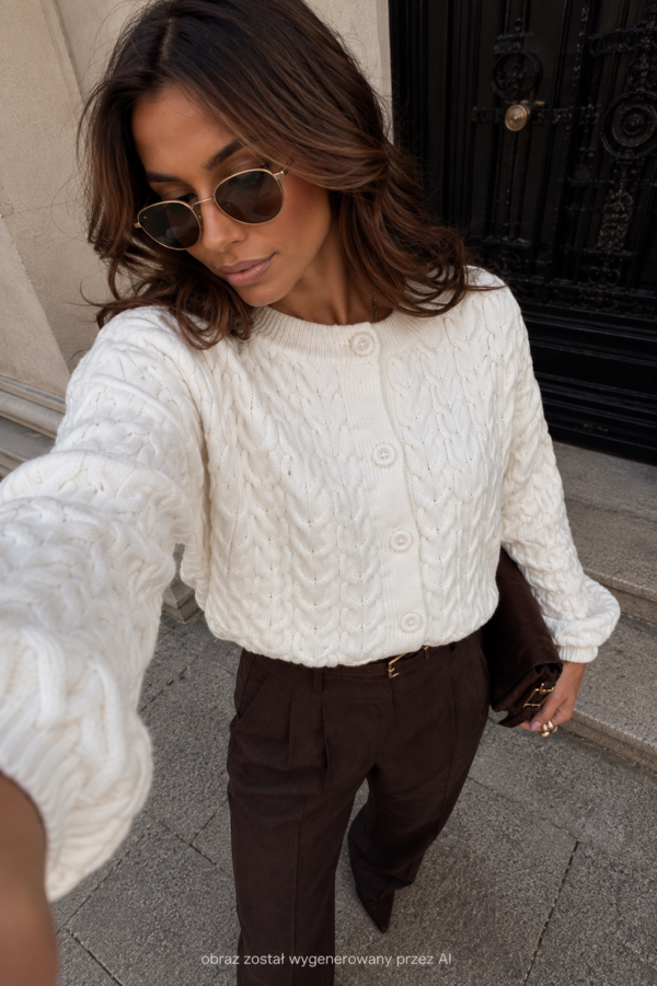 sweter Abby - ecru