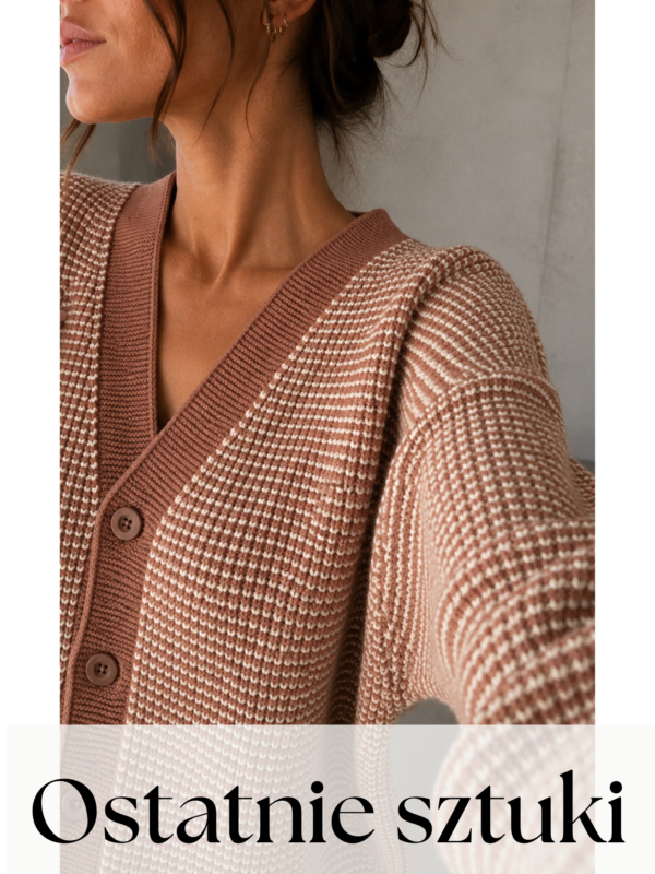 sweter Duet - camel ecru