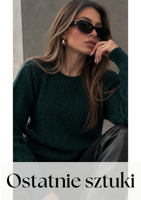 sweter Molly - butelkowa zieleń