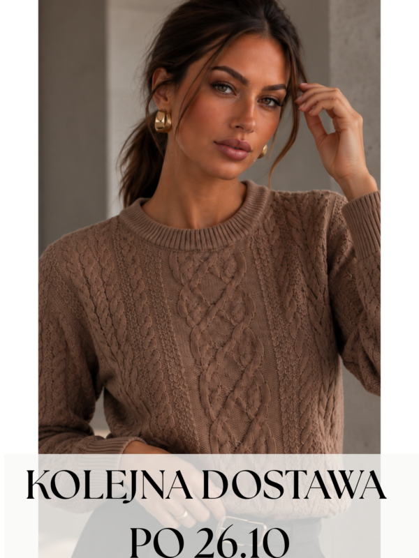 sweter Molly - mokka - realizacja kolejnych zamówień po 26.10.2026 r.