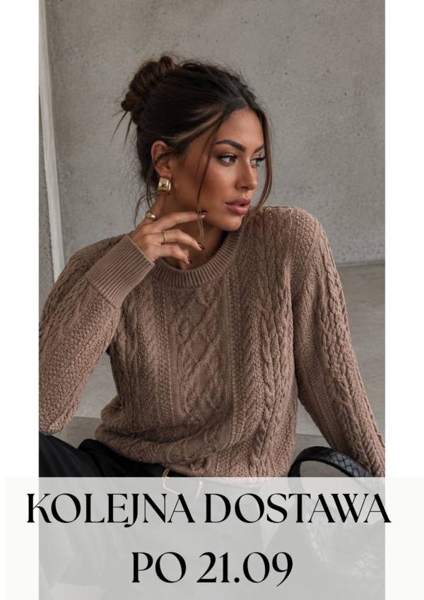 sweter Molly - mokka - realizacja kolejnych zamówień po 21.09.2026 r.