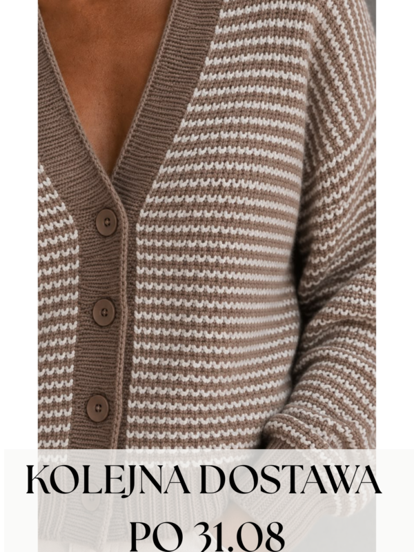 sweter Duet - mokka ecru - realizacja kolejnych zamówień po 31.08.2026 r.